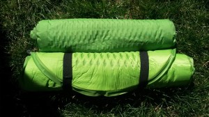 Top to Bottom: Thermarest Trail Lite, Fox Outfitters Ultralight 100 Long