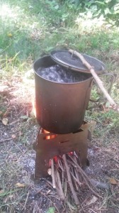 Core 3 Stove boiling water